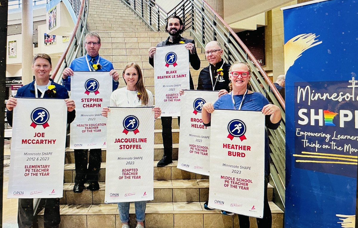 Thanks to ⁦<a href="/OPENPhysEd/">OPEN Phys Ed</a>⁩ for supporting our #MNSHAPE23 Award winners. Congratulations to all!! ⁦<a href="/OPENPhysEd/">OPEN Phys Ed</a>⁩ ⁦<a href="/MNSHAPE/">MNSHAPE</a>⁩