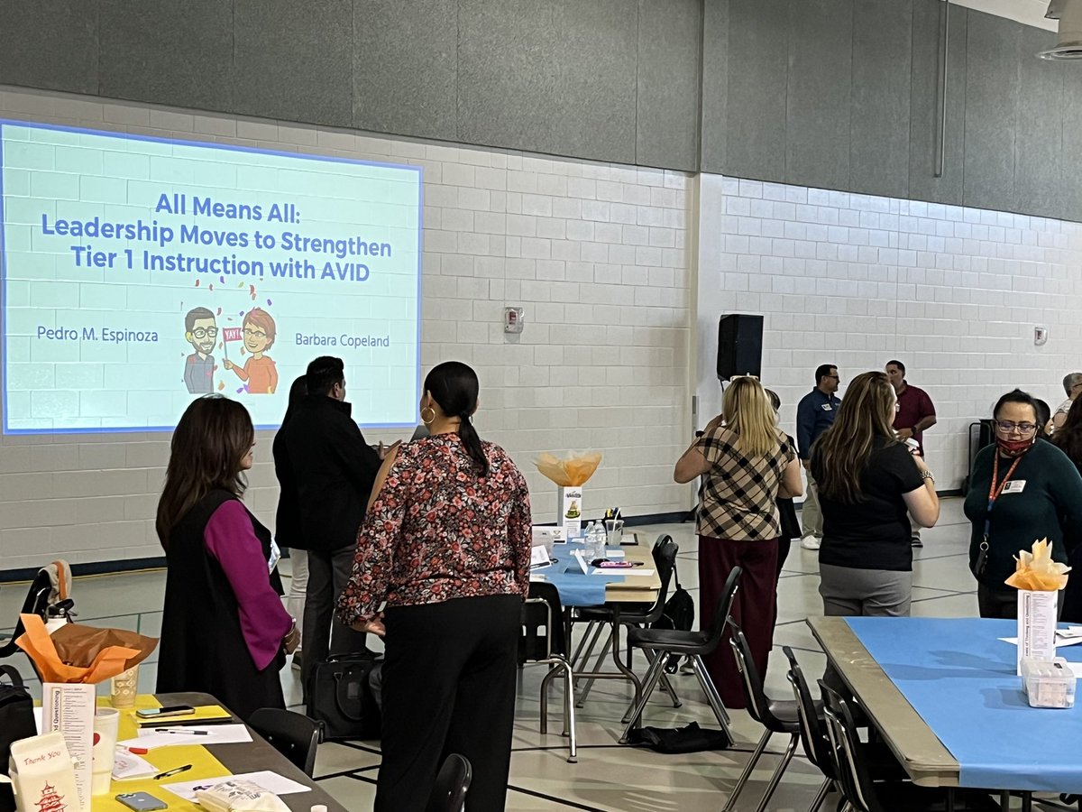Barbara Copeland (@barco143) on Twitter photo Round 2 of Leadership Moves to Strengthen Tier 1 Instruction with AVID hosted by <a href="/SocorroISD/">Socorro ISD</a>! Also, <a href="/SanElizarioISD/">San Elizario ISD</a> is in the house! Great discussions and now, to plan!@AVID4College #ThisIsAVID Round 2 of Leadership Moves to Strengthen Tier 1 Instruction with AVID hosted by <a href="/SocorroISD/">Socorro ISD</a>! Also, <a href="/SanElizarioISD/">San Elizario ISD</a> is in the house! Great discussions and now, to plan!@AVID4College #ThisIsAVID