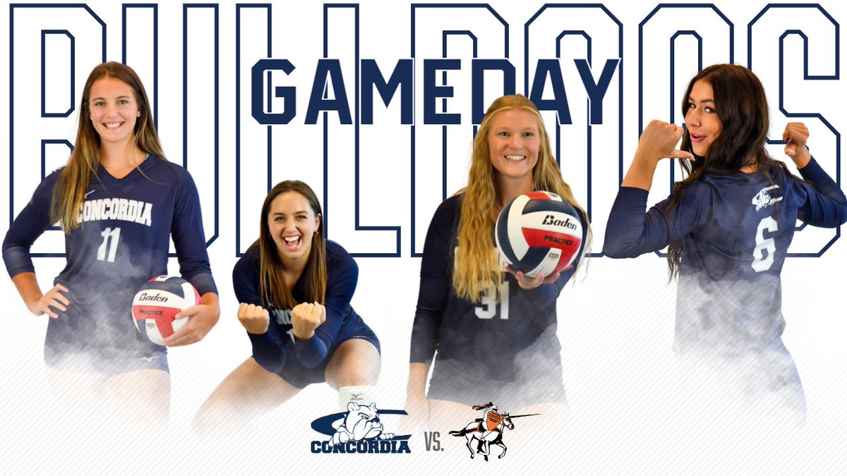 🏐 GAMEDAY-GPAC SEMIFINALS!! 🏐

(4) <a href="/cunevolleyball/">Concordia Bulldogs Volleyball</a> vs (12) Jamestown

Theme: WHITE OUT
🕗 7 pm CT
📍 Friedrich Arena (Seward, NE)
📻 <a href="/1049maxcountry/">104.9 Max Country</a>
📺 team1sports.com/cune/
📊 naiastats.prestosports.com/sports/wvball/…