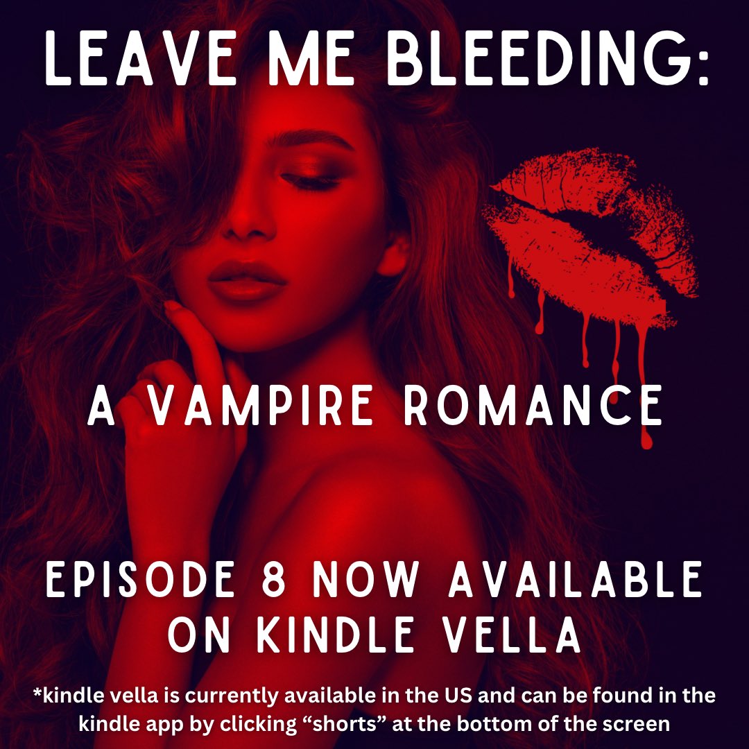 Catch up on Leave Me Bleeding: A Vampire Romance, available on Kindle Vella!

#kindlevella #vellareaders #kindle #kindlereads #vampireromance #vampires #Romance #paranormalromance #WritingCommunity 

amazon.com/Leave-Me-Bleed…