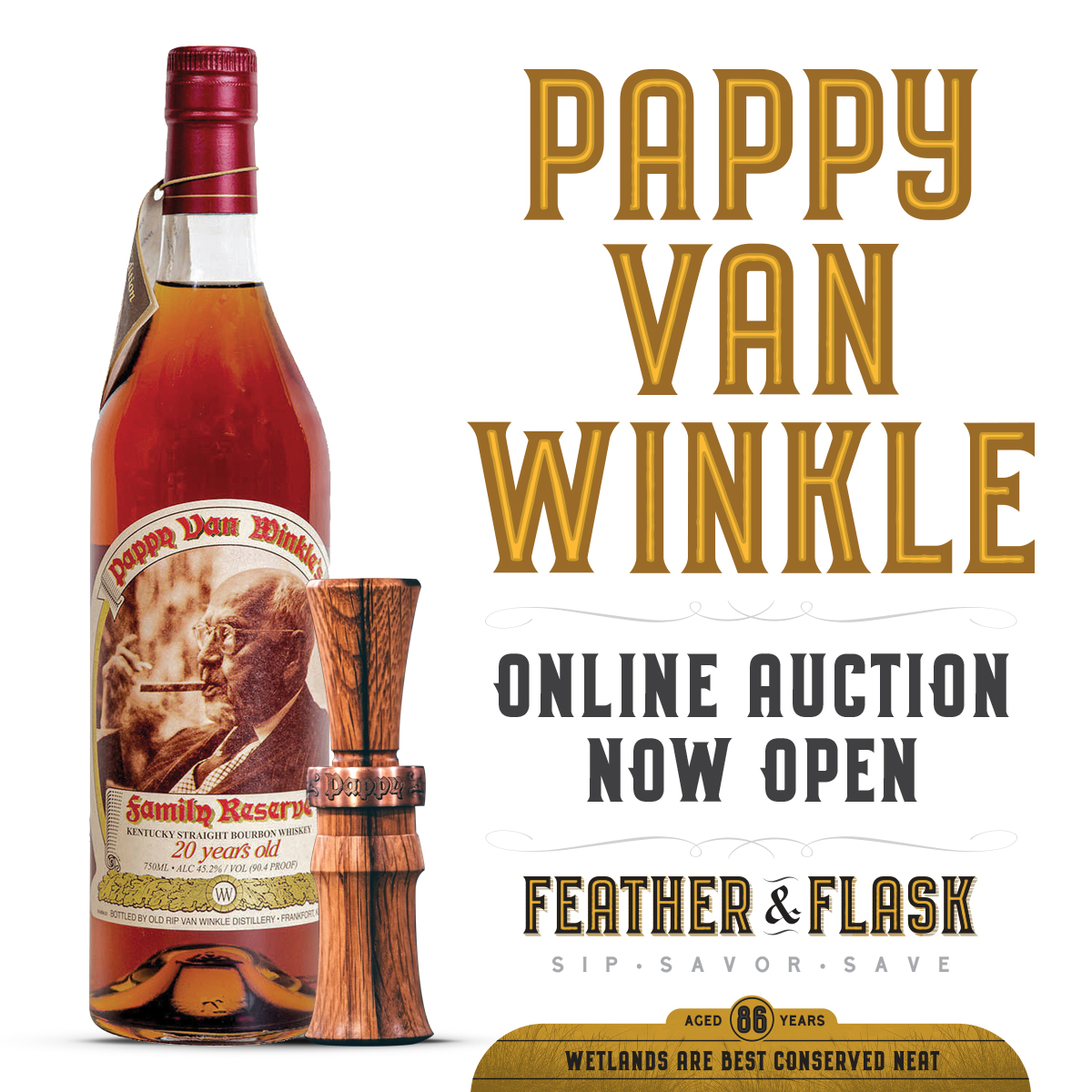 Ducks Unlimited (@ducksunlimited) on Twitter photo Feather and Flask Event: From bottles of Pappy Van Winkle accompanied by Josh Raggio's one-of-a-kind handcrafted duck calls to <a href="/garthbrooks/">Garth Brooks</a> tickets to hunting trips and much more, you do not want to miss out on this extraordinary auction! Bid now! ducks.org/pappy Feather and Flask Event: From bottles of Pappy Van Winkle accompanied by Josh Raggio's one-of-a-kind handcrafted duck calls to <a href="/garthbrooks/">Garth Brooks</a> tickets to hunting trips and much more, you do not want to miss out on this extraordinary auction! Bid now! ducks.org/pappy