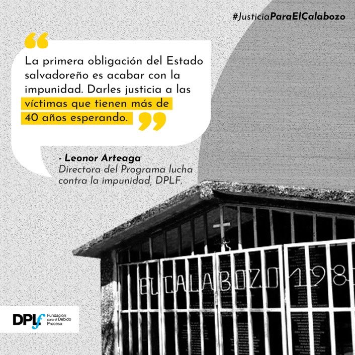 El Tribunal a cargo de investigación penal masacre #ElCalabozo de 1982, cometida por militares durante conflicto armado #ElSalvador, ha ordenado capturas al Ministro de Defensa de la época, Guillermo García y del jefe de la Fuente Aérea, Rafael Bustillo. ¡Un paso hacia adelante!