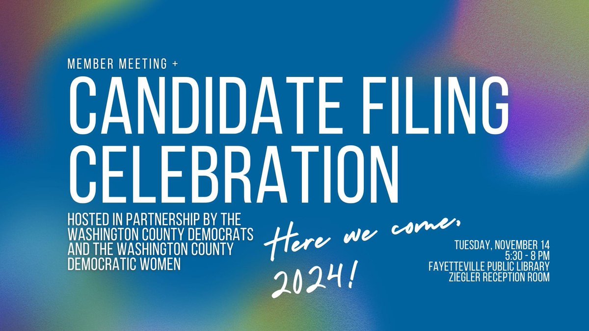 Join us one week from tonight!