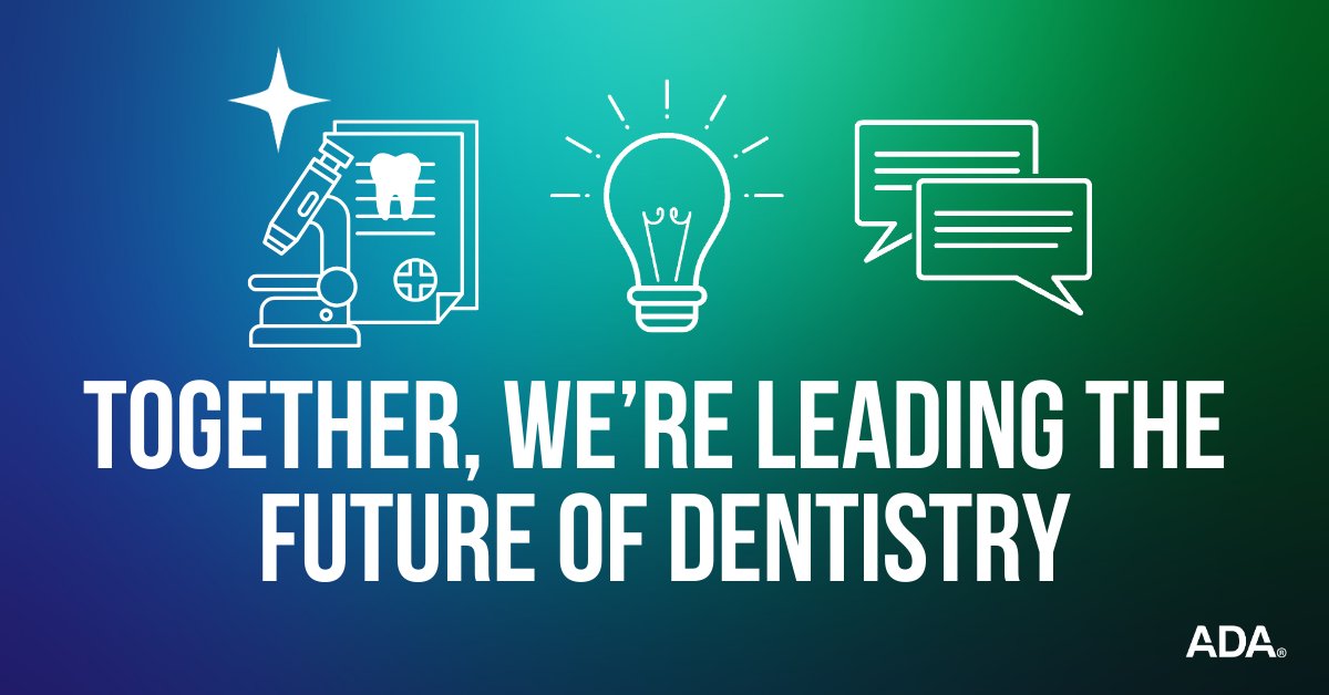 AmerDentalAssn's tweet image. From cutting-edge research to the creation of next-gen tech standards, see how we’re shaping dentistry’s evolution. Discover more: bit.ly/3QLy5EI