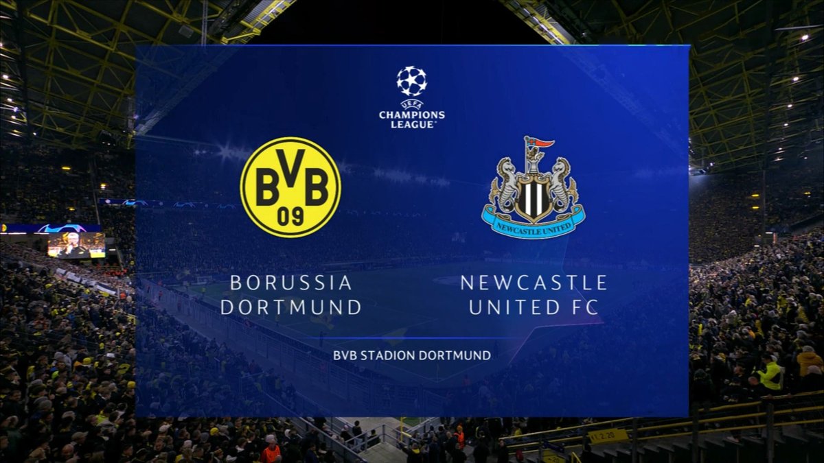 Dortmund vs Newcastle United Live Streaming and TV Listings, Live Scores, Videos - November 7, 2023 - Champions League