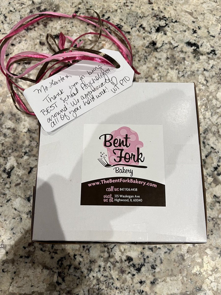 Thank you Shira and the WT PTO for thinking of me during National School Psychologists week. I love the treats, and feel fortunate to work with the best students and parents! #112Leads #NationalSchoolPsychologyWeek #wt112