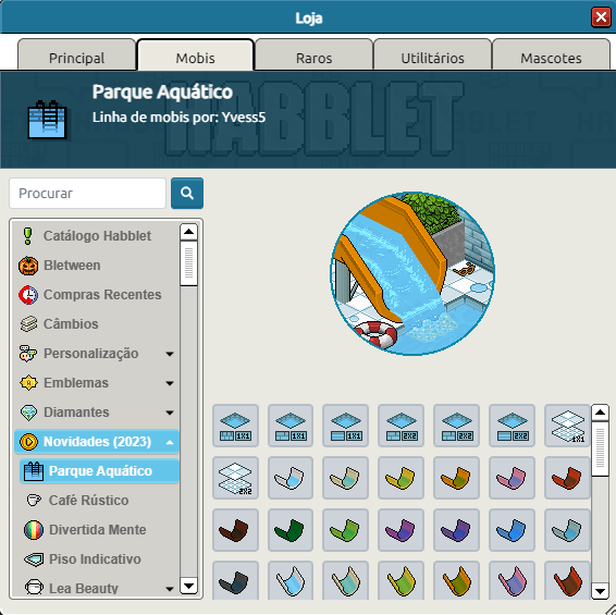 fsbubblet's tweet image. 🔵 Novidade: 1 nova coleção foi adicionada no catálogo do @MeuHabblet!

🌊 Parque Aquático