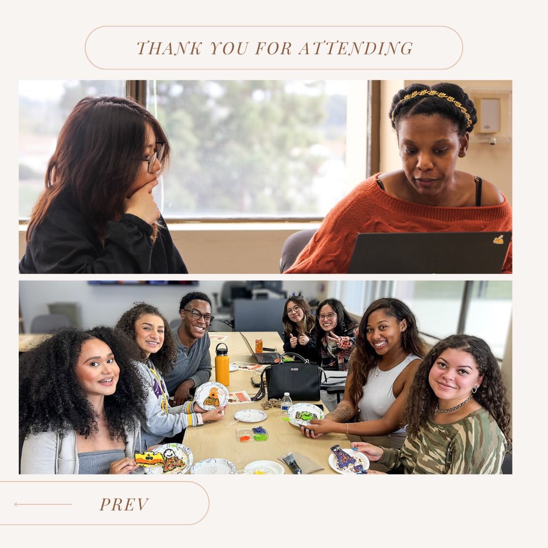 Thank you to everyone who attended our Advising Workshop with Stephanie Malone! It was so great getting to talk with you all and hear your plans for next semester, as well as decorate some cute and spooky cookies! 🎃✨ love seeing you all come out to our events!
#BlackCommUnity