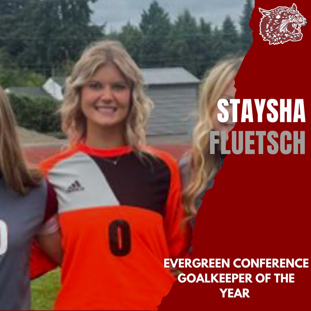 WFWestSoccer's tweet photo. Congratulations to Staysha Fluetsch on being voted as the Evergreen Conference Goalkeeper of the Year
#OnChehalis https://t.co/cfniJROkzq
