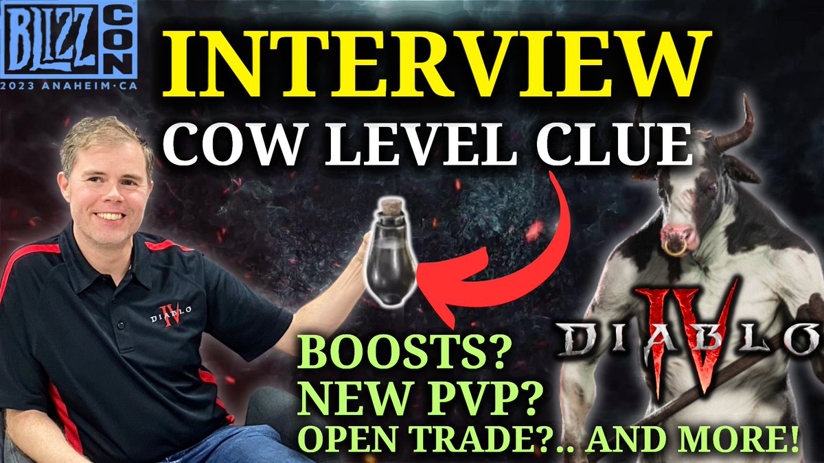 #Blizzcon interview with Joe Shely is live! We discussed a LOT I had an absolute blast. Eye contact issue was due to monitoring audio problems the whole interview unfortunately 😅 thanks to <a href="/Jymnasium_D2/">Jymnasium</a> for helping out there