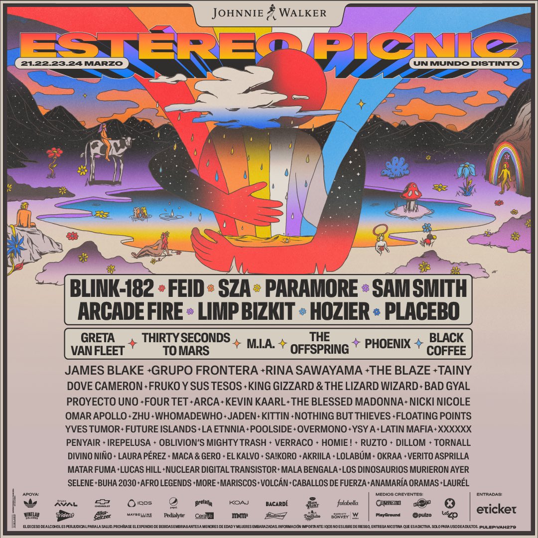 GretaVanFleet's tweet photo. Colombia - We can’t wait to see you next March for Estéreo Picnic. Tickets available now: https://t.co/827IUAg4NF https://t.co/8L76Qq1s0z