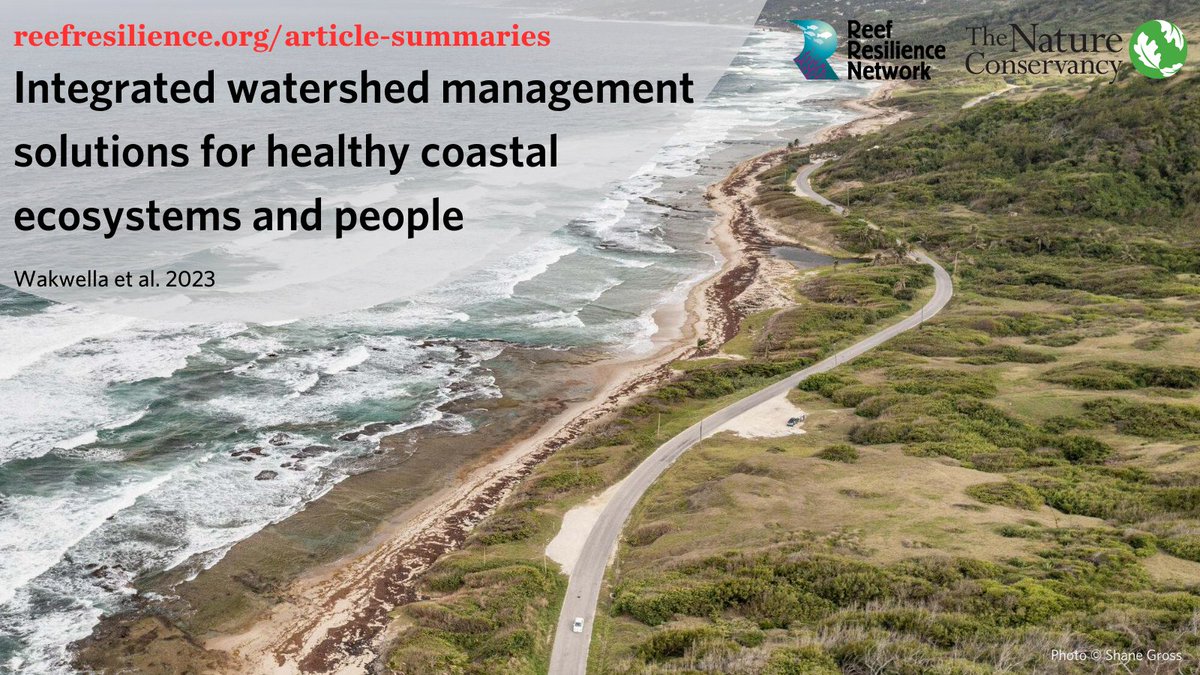Our latest article summary of Wakwella et al. 2023 outlines strategies for effective watershed management, including:
💧 Planning
💧 Coordinating
💧 Monitoring
💧 Resource mobilization
💧 Scaling
reefresilience.org/article-summar…
