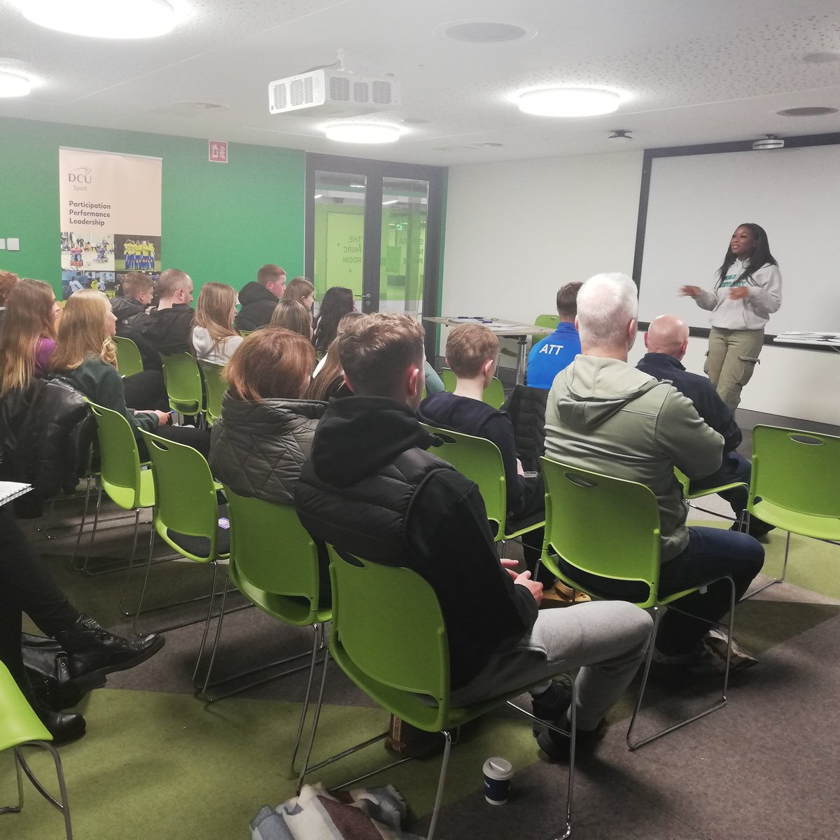 Great turnout last night from young people interested in combining their passion for Sport and Third-level education at DCU🏀⚽️ Thank you to Student Ambassadors Cian & Queen for sharing their student experience & how you both benefited from the supports available to students