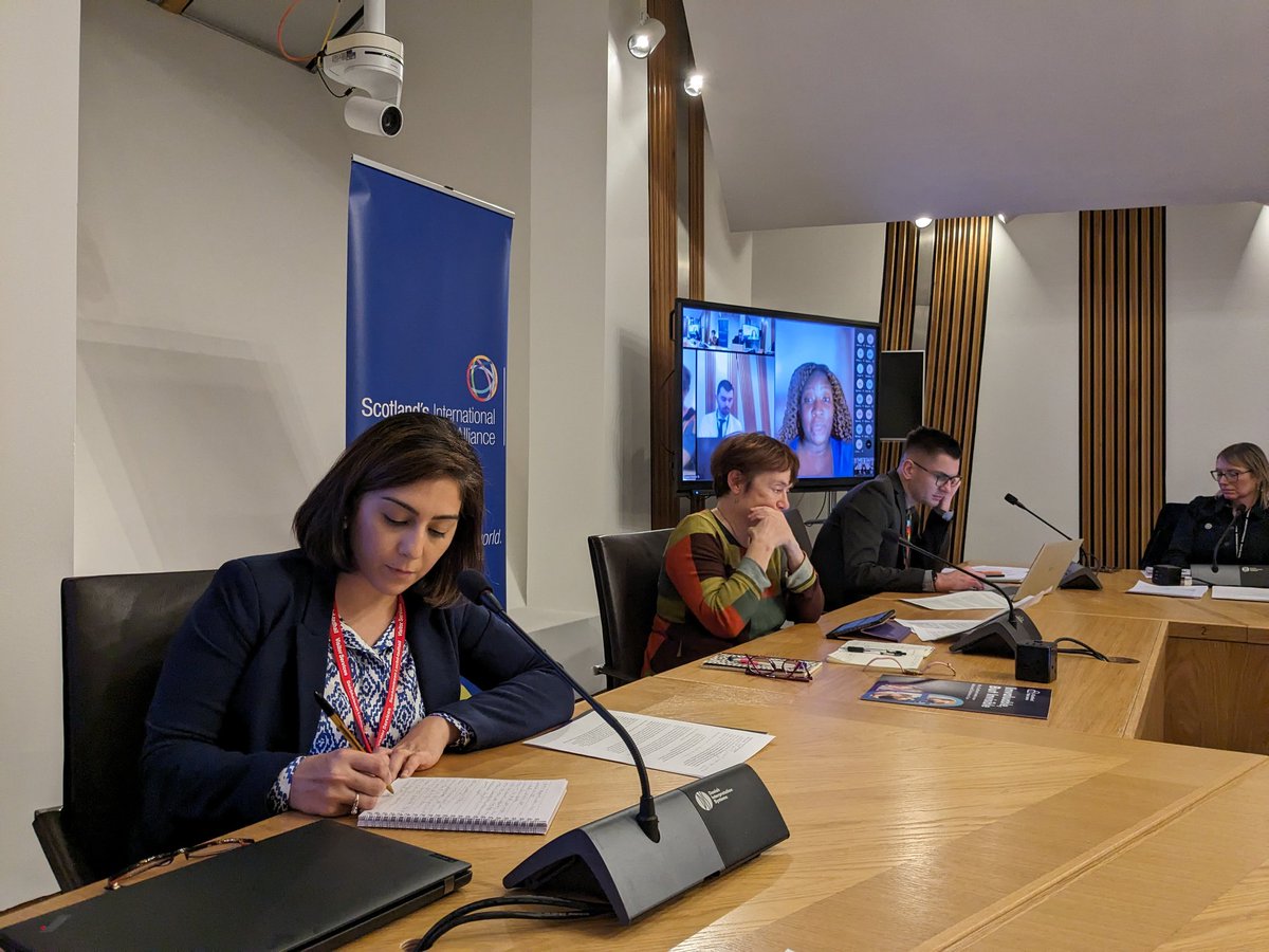OxfamScotland's tweet image. Big thanks to @AnamParvezButt  for joining us at the @ScotParl CPG on international development for a great meeting tonight on #MovingBeyondGDP and building a feminist #wellbeingeconomy with @ActionAidUK. 
 
Key takeaway: there&apos;s plenty MSPs and @scotgov can do to drive change