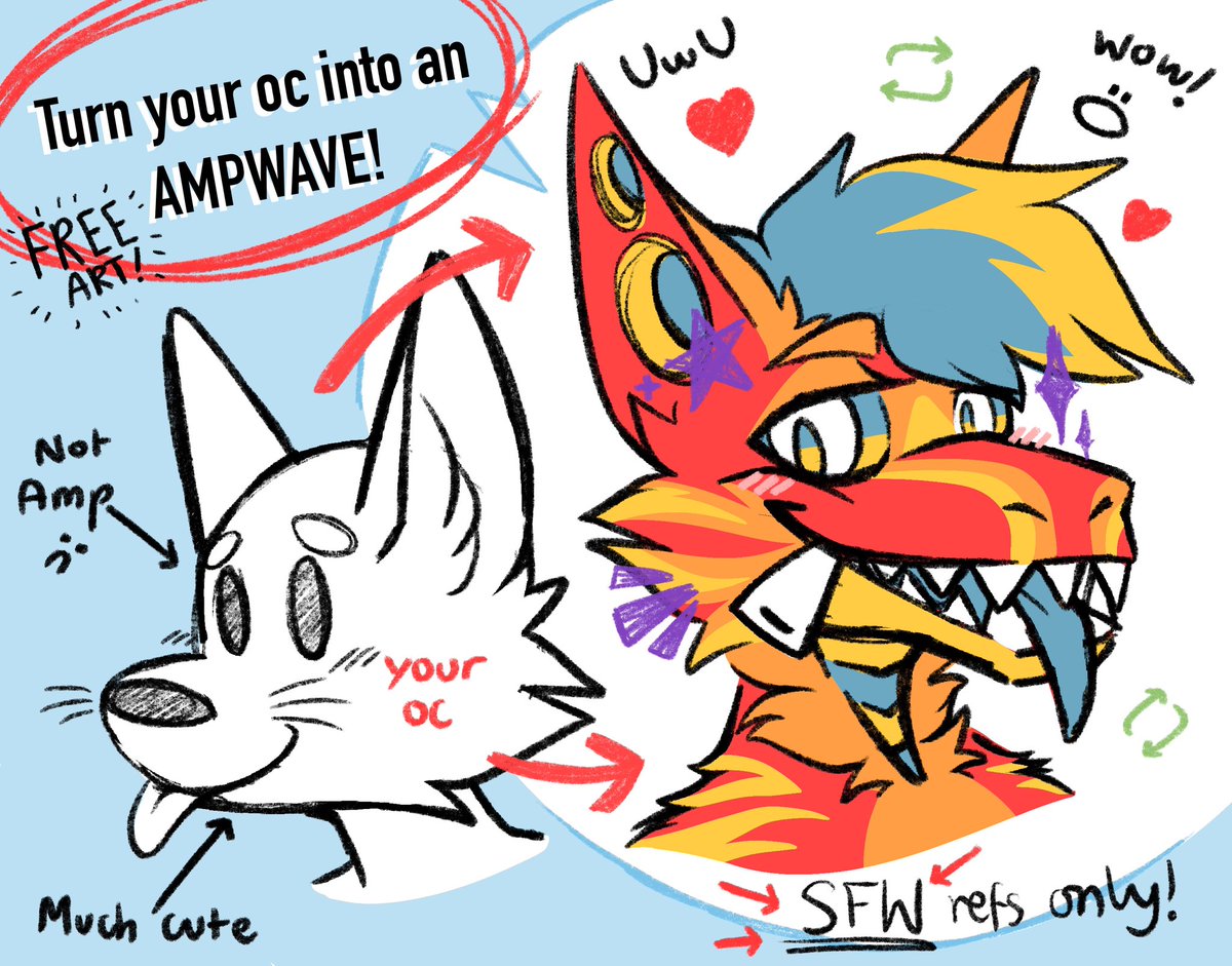 PieMonsterArt's tweet image. Become AMP today!!! Likes and retweets appreciated 👉👈
please keep refs safe for work and you might get a lovely coloured sketch like the one below