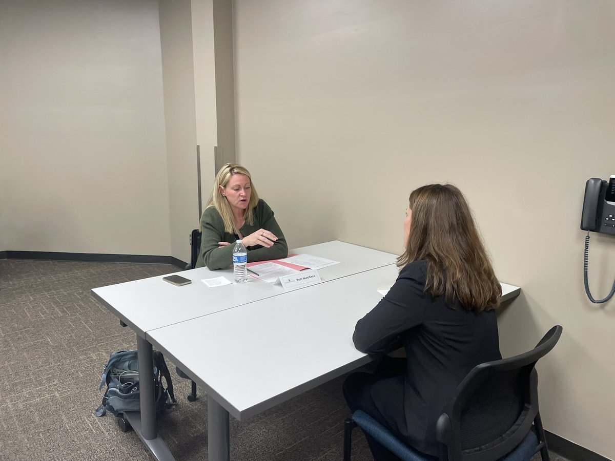 Park Hill Aspiring leaders in mock interviews. Great future leaders. #parkhillproud <a href="/ParkHillSchools/">Park Hill Schools</a>