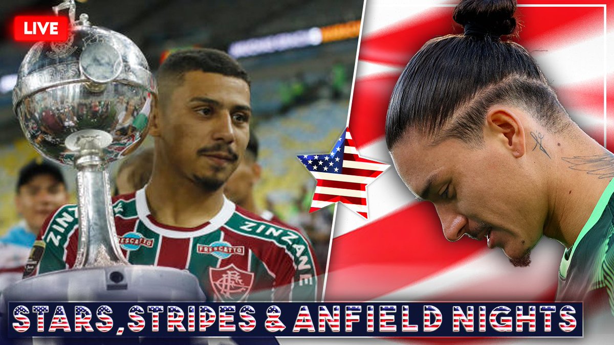 🇺🇸 𝐒𝐭𝐚𝐫𝐬, 𝐒𝐭𝐫𝐢𝐩𝐞𝐬 & 𝐀𝐧𝐟𝐢𝐞𝐥𝐝 𝐍𝐢𝐠𝐡𝐭𝐬 🦅 We've LIVE! Join us as we discuss all things Liverpool FC related! 🇧🇷 Andre update? 🇺🇾 Nunez criticism? 🇩🇪 Klopp mistakes? 𝗪𝗔𝗧𝗖𝗛 ➡️ youtube.com/live/wN5vbhmAC…