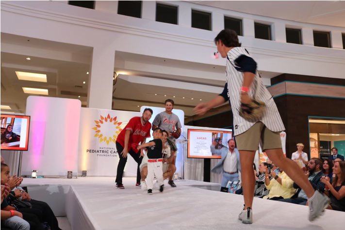 Our guys teamed up w/  <a href="/NSchanuel/">Nolan Schanuel</a> to accompany Lucas in the Boca Fashion Funds the Cure event this past weekend - the event celebrates the strength and courage of girls and boys battling cancer, pairing role models with what each child shares they want to be when they are older