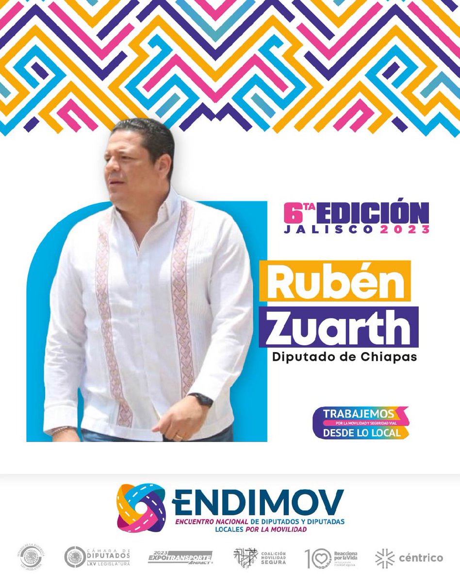 ENDIMOV's tweet photo. Este 16 y 17 de noviembre, Jalisco será testigo del #ENDIMOV el cual tiene como objetivo homologar la legislación a nivel nacional y así mejorar la #SeguridadVial.

Agradecemos al Dip. @rubenzuarth por sumarse a estos trabajos, todos y todas podemos ser parte de la solución.🤝🚸 https://t.co/9LrEGBAFkL