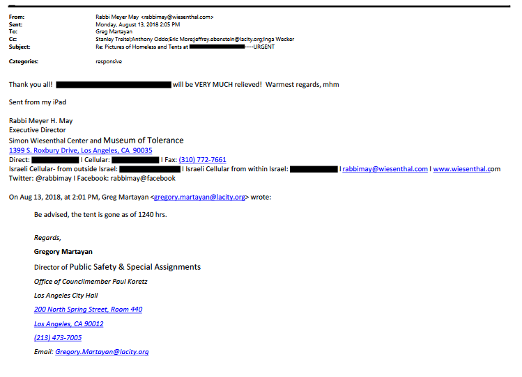 The pro-Zionist movie will be played at the Museum of Tolerance, which in 2018 sent photos of an unhoused person's tent to the LAPD. Within several hours the tent was swept and was celebrated by the museum. Doesn't seem too tolerant to me.