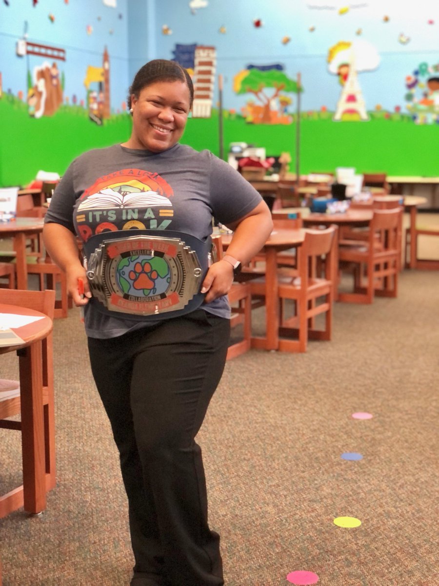 "Tiger of the Week" is a new award we'll be giving to staff members who exemplify our core values of excellence, collaboration, and leadership. Our first winner is Ms. Wigfall! Ms. Wigfall continuously goes above and beyond for our DeAnda community! @HisdSouth <a href="/HoustonISD/">Houston ISD</a>
