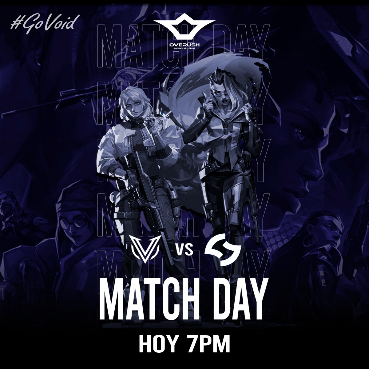 🔹MATCHDAY🔹

Hoy nos enfrentamos a <a href="/DualityEsports_/">Duality Esports</a>   para conseguir un cupo en las semifinales de la @LOVSValorant

Pueden ver nuestra partida a las 7 PM hora MX para apoyarnos 🔥

#vamoscontodo #voidtfup🔥