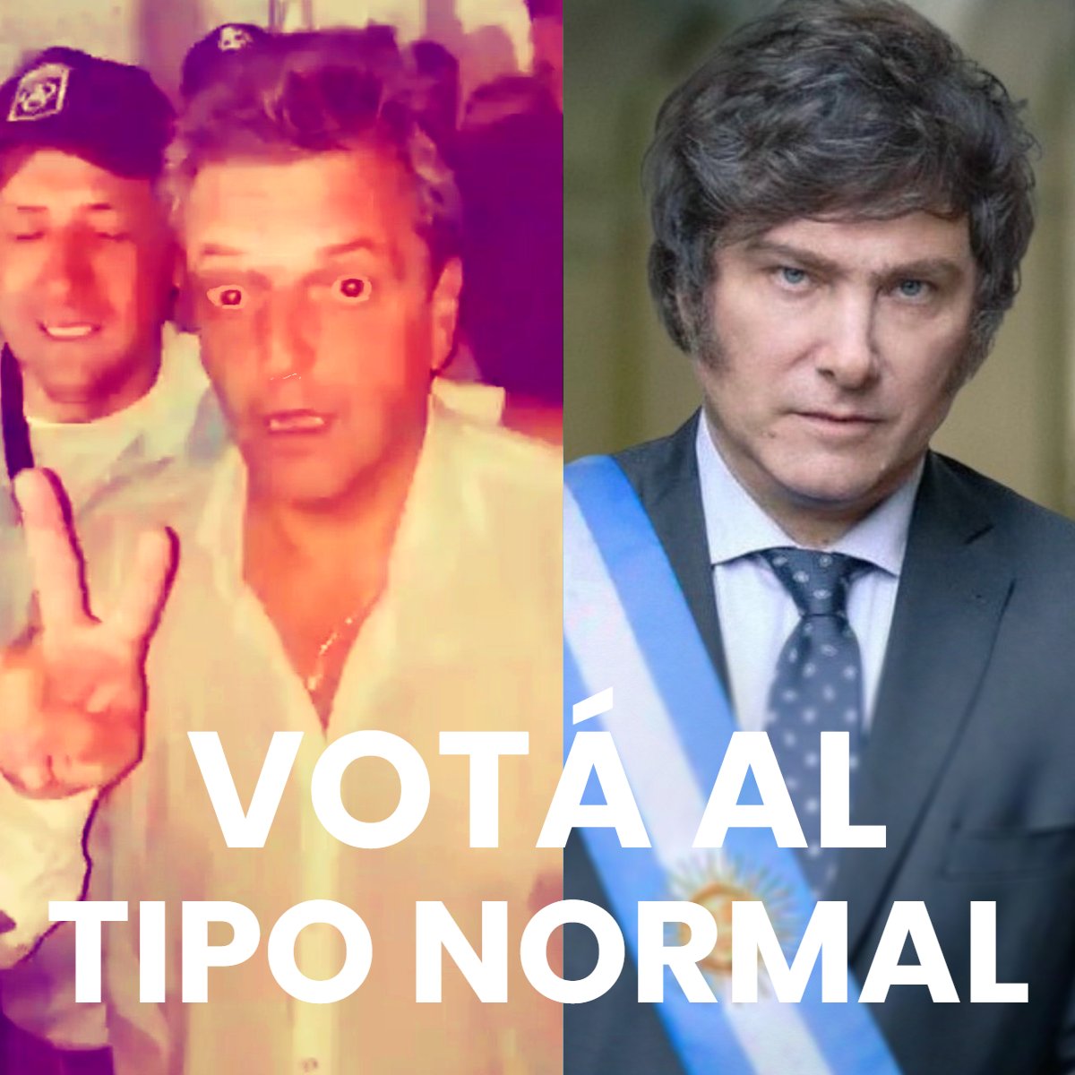 Votá al tipo normal.

#SergioTomasDeLaBuena