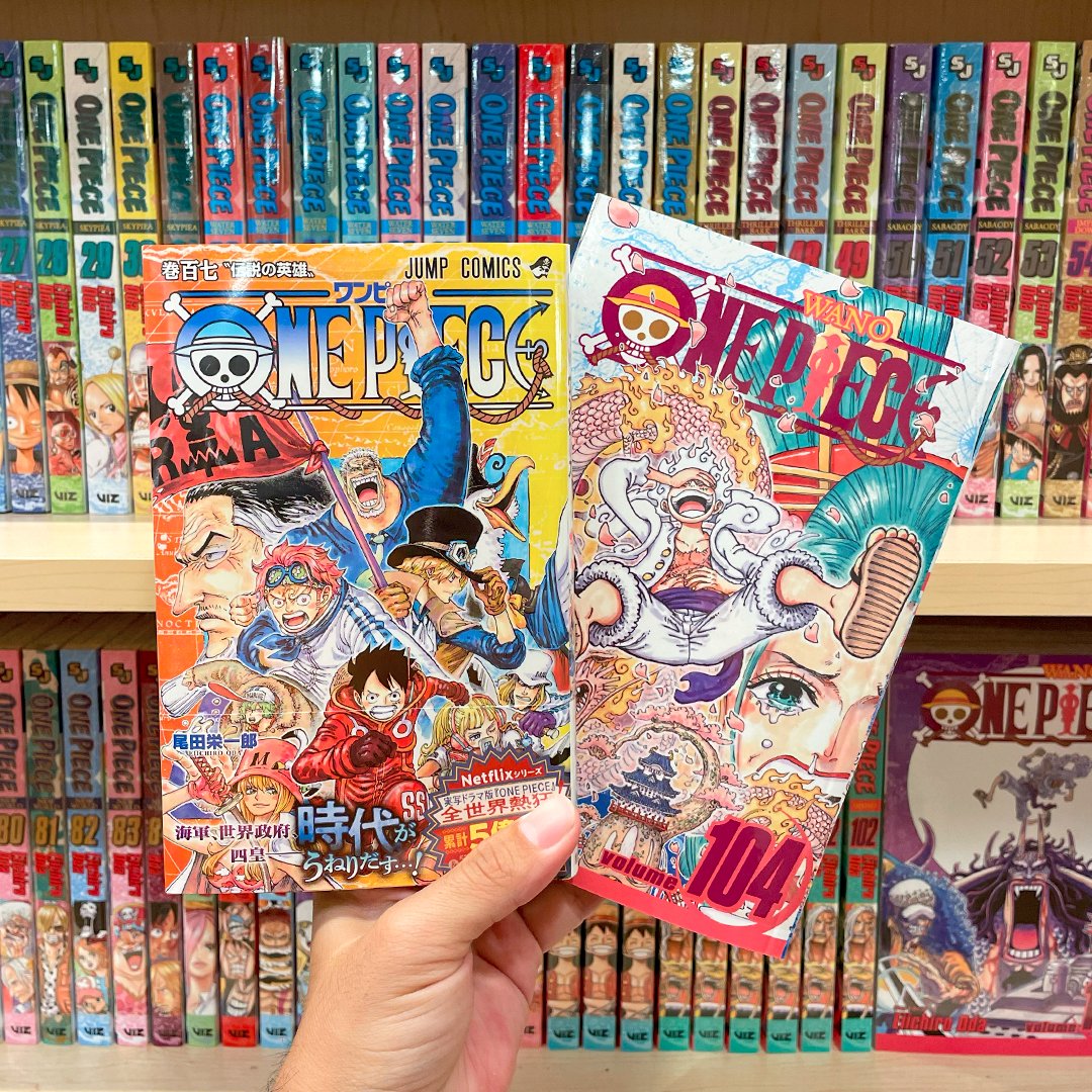 Kinokuniya USA on X: THE DREAMS OF PIRATES WILL NEVER END 🏴‍☠️ New One  Piece Vol. 104 EN and Vol. 107 JP are now available in-stores and online!  Aside from One Piece