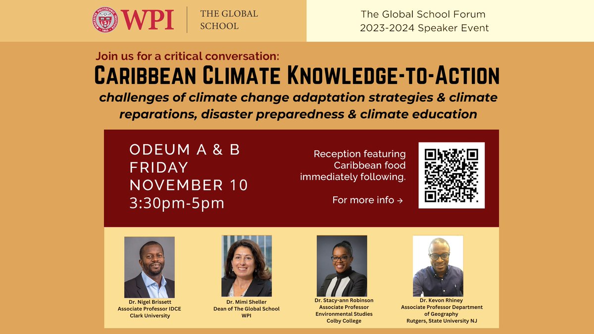 Join us on Friday for The Global School Forum, which marks the kick-off of the New England Council of Latin American Studies' annual meeting at WPI. Deadline to register is Thursday, 11/9. bit.ly/40r9mIW #UNSDGs #SustainableDevelopment @neclas_50