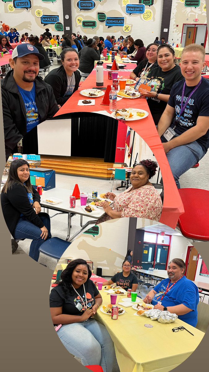 chezzadi's tweet photo. I’m grateful for my @Carter_AISD family!! Today we celebrated each other and gave thanks for the many blessings in our lives. Ya’ll, take a look at my principal in the kitchen whipping it up 😊🥹❤️ #Fallfeast @CindyBuentello5 #MyAldine https://t.co/aAX2W8Peu3