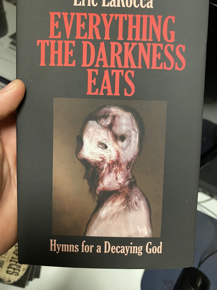 It’s time for the remiixxxxx☠️ EVERYTHING THE DARKNESS EATS: HYMNS FOR A DECAYING GOD really completes the shelf of @hystericteeth here at the store☠️ If you’re in #Rva and want to snag a copy swing by soon as the stock is limited!! #horror #HorrorCommunity