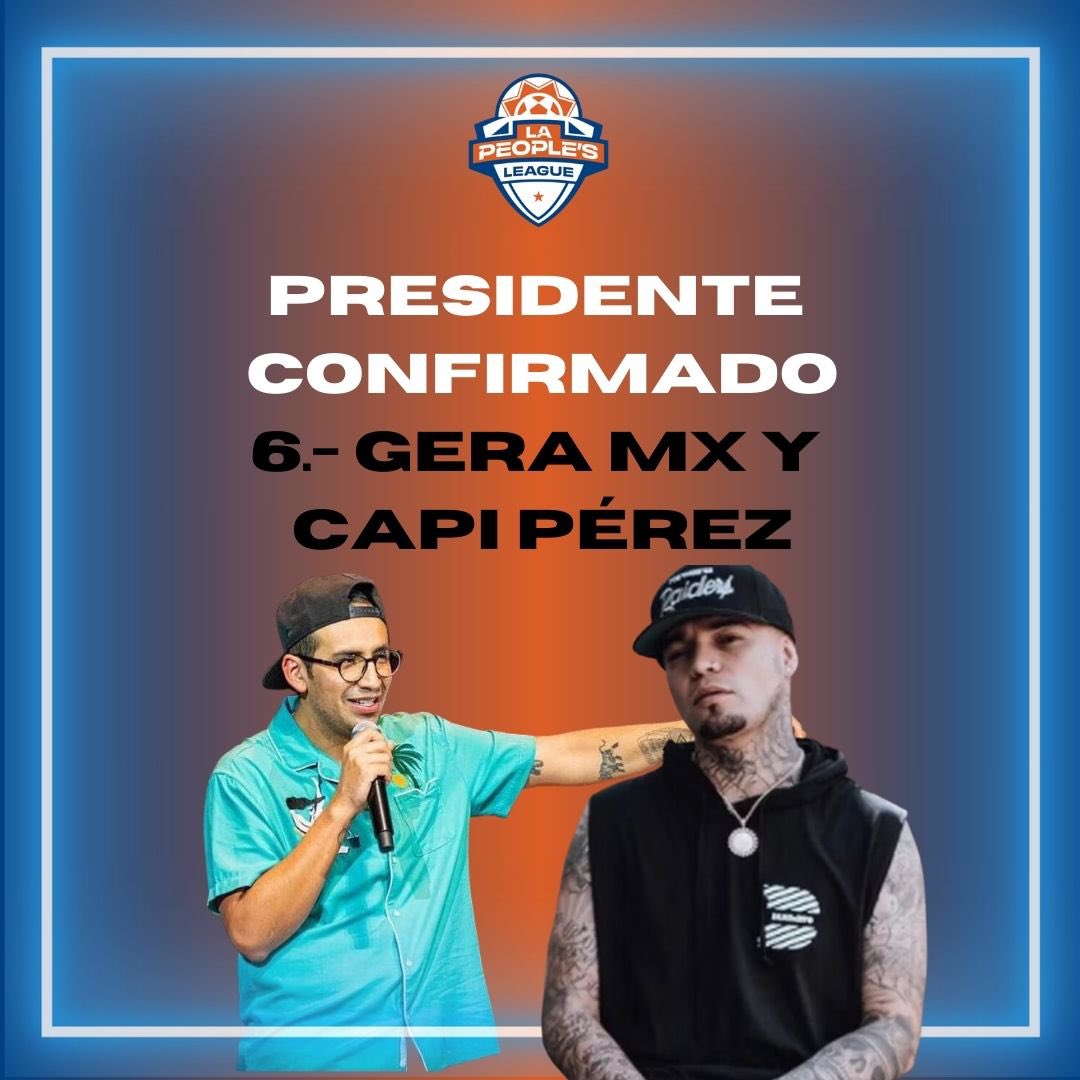 lapeoplesnews's tweet photo. @michperezof @sirjuegobalon @SoyScarlettMx @Jesus_eligtz @Gambeta_Oficial @juegodedoce @JacoboWong @robertomtzTV @LaPeoplesLeague @aldodenigris9 @_PonchoDeNigris @aldotdenigris 🚨 | Presidente confirmado de La People’s League

6.- Gera MX y El Capi Pérez
@elcapiperez @GERAMX444RV 

Nombre de su equipo: Cachorros Fútbol de Barrio

¡Equipazo en La People’s League! 

#lapeoplesleague #peoplesleague #richvagos #richvagoseslaley #geramx #elcapiperez https://t.co/BwQ7RcGsyh