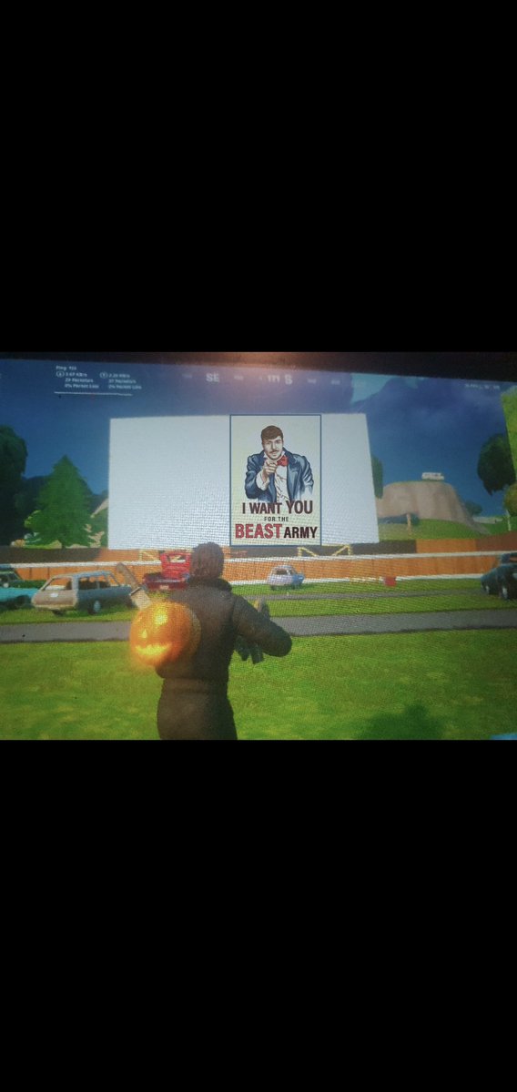 aydinozkaya3's tweet image. While i wait for my postera to arrive i decided to make this edit beast army recruitment on thia billboard at risky reels in fortnite night @ColdOnes  @anything4views @maxmoefoe #beastarmy