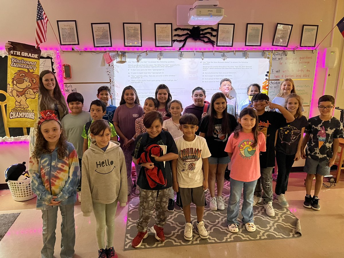 Kati Harber (@teachharber) on Twitter photo Ms Wittmayer’s 4th grade class had the highest attendance last week. Congratulations for leading 4th grade attendance. #BBEattendance <a href="/BluebonnetLions/">Bluebonnet Elementary School</a> Ms Wittmayer’s 4th grade class had the highest attendance last week. Congratulations for leading 4th grade attendance. #BBEattendance <a href="/BluebonnetLions/">Bluebonnet Elementary School</a>