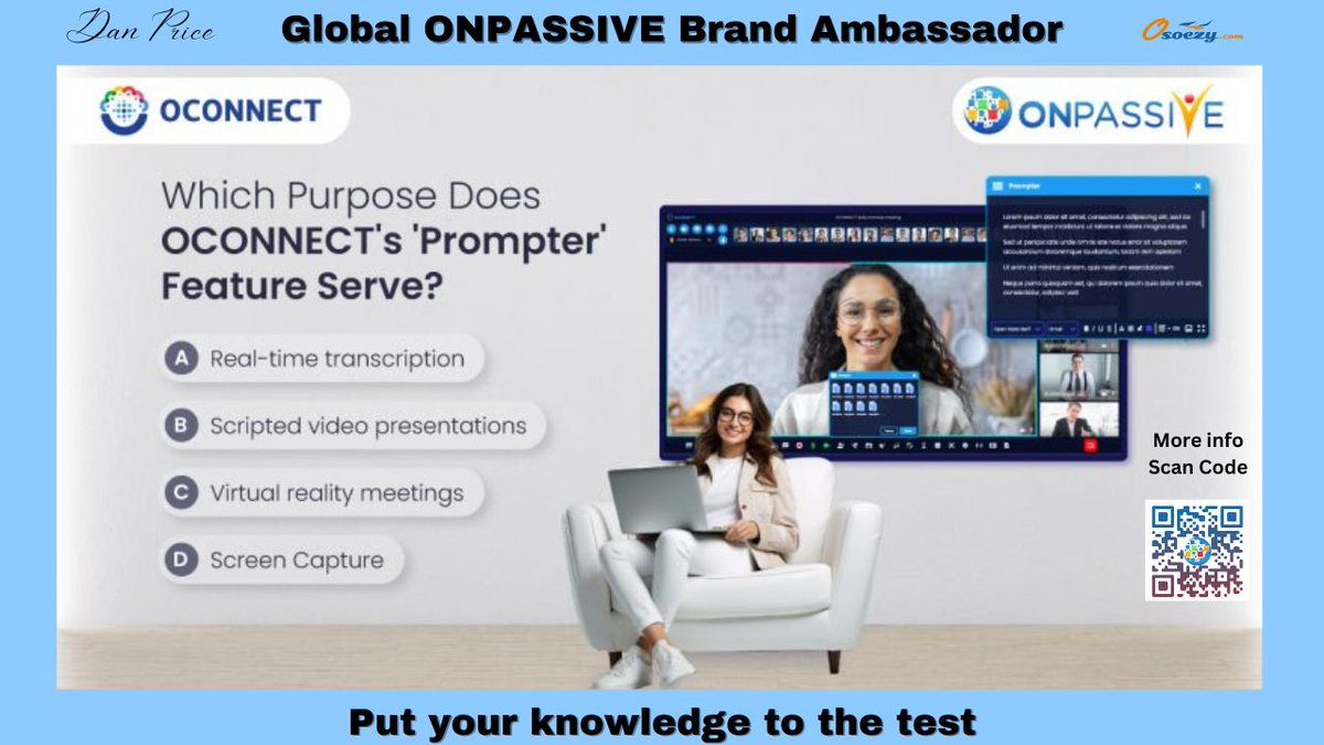 AINewZealander's tweet image. ⭐OConnect Prompter⭐

Think you know all there is to know about OCONNECT? Put your knowledge to the test with our interactive quiz...

Learn more about OConnect: o-trim.co/ecohub

#OCONNECT #ONPASSIVE #TheFutureOfInternet #ONPASSIVEECOSYSTEM
#quiz #prompter