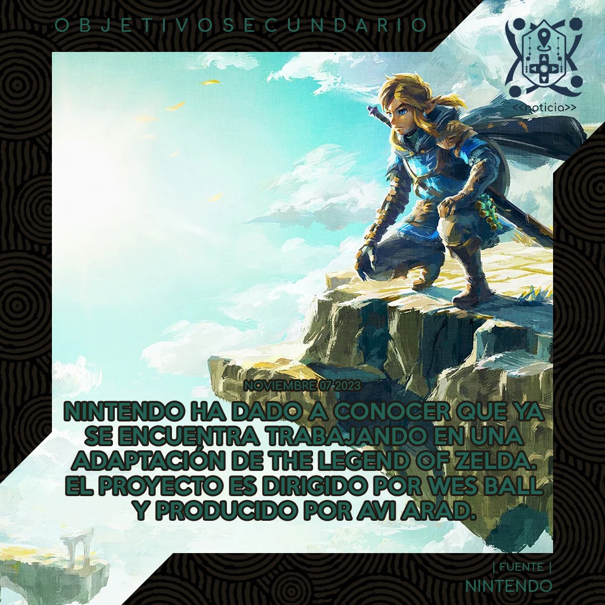 Obj_Secundario's tweet photo. NINTENDO Ha rebelado que se encuentra trabajando en una producción live action que adaptaría su famosa franquicia "The Legend of Zelda". Algunos detalles han sido revelados. ¿Qué Opinas?

#ObjetivoSecundario #SoyGamer #TheLegendofZelda #Nintendo https://t.co/b5IpelBFAV