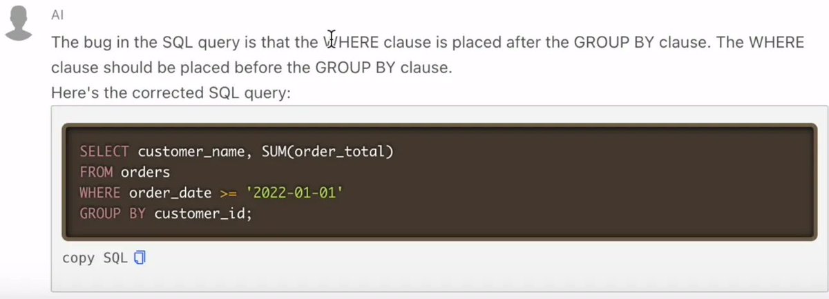 HenryHabibAI's tweet image. Accelerate #SQL query generation with #LogicLoop! Say goodbye to copy-pasting, let it connect to your DB, read your schema, and even fix your queries.💪

If you found this helpful, follow me @TheFreeAIAppGuy and RP the tweet with your network.

#ai #aitools #ProductivityHacks