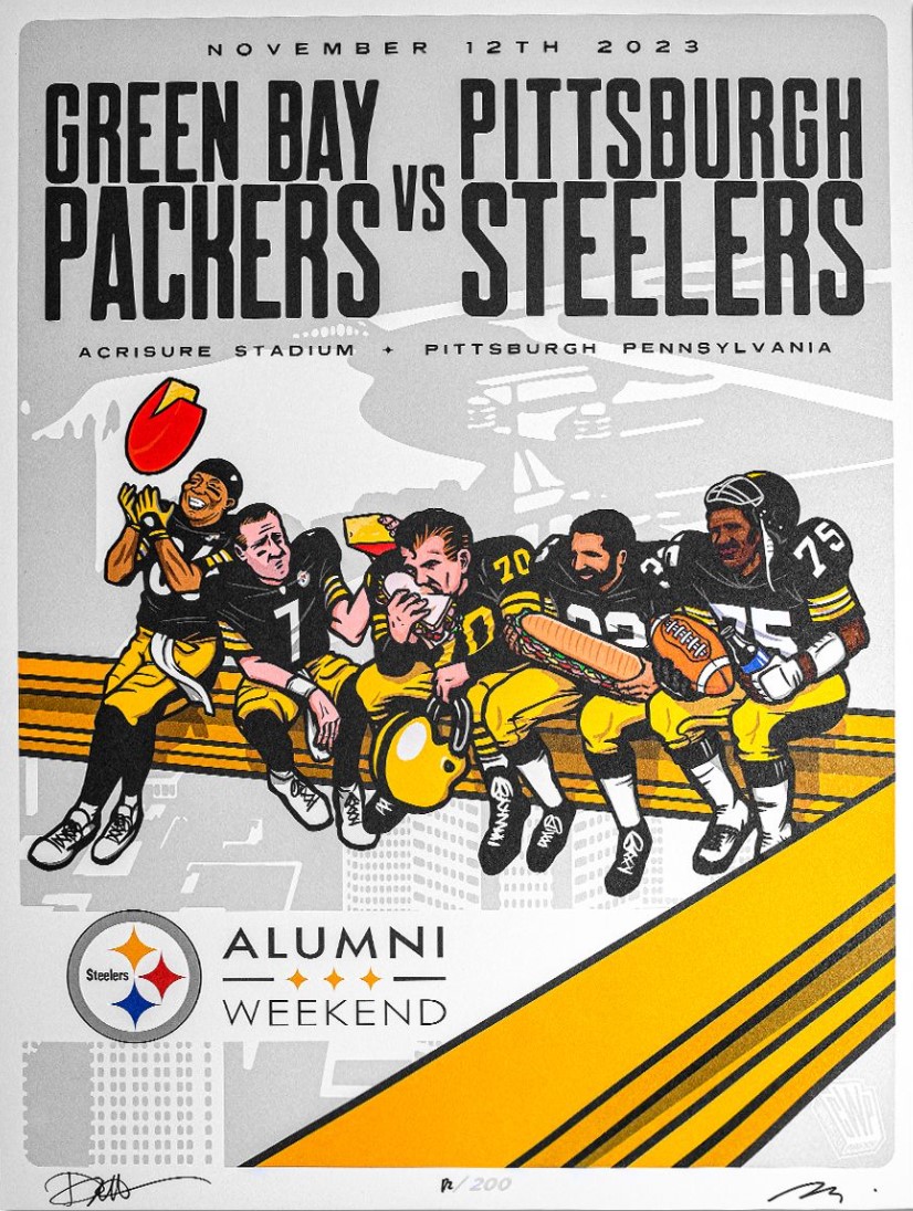 Two historic franchises face off on Sunday 🙌 Get this week's gameday poster at the @SteelersShop ➡️ bit.ly/3QMYn9n