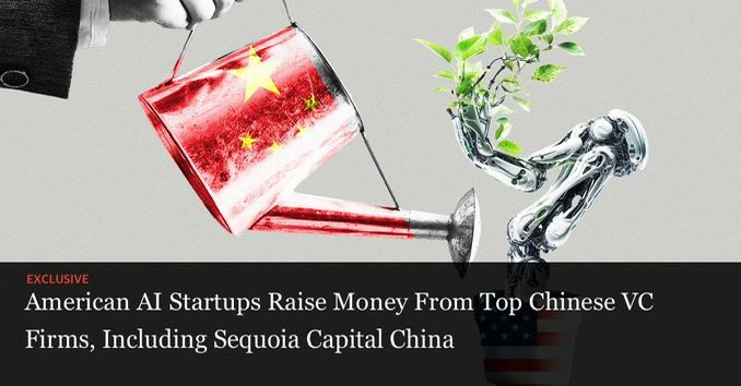 finalbsd's tweet image. 最新消息：中国大型风险投资公司正在悄悄投资硅谷和其他地方的美国人工智能初创公司。红杉中国、真格基金、源码资本、今日资本、奇绩创坛等公司都支持美国初创公司开发人工智能产品。