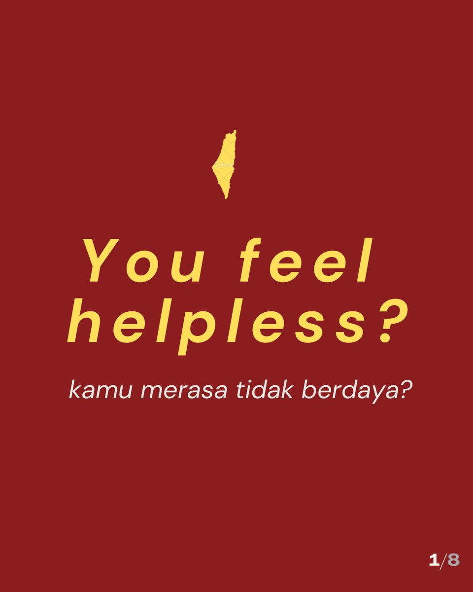 gilangbinlukman's tweet photo. Pernah gak ngerasa

“Sebulan gua koar-koar buat Palestina, tapi gini-gini aja”

“Dah rela boikot produk ini-itu, tapi Israel masih nyerang juga”

“Emang gua bisa apa?”

🍉 🍉 🍉 https://t.co/R5zqyYGDvz