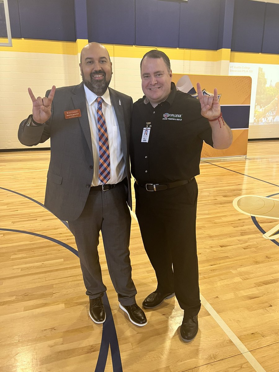A Huge Thank You to our friends from <a href="/UTAustin/">UT Austin</a> ! Thank you <a href="/DEGTEX29/">David Eric Garcia</a> and your staff for connecting our <a href="/PSJAISD/">PSJA ISD</a> students to the amazing programs UTAustin offers. #PSJAFamily #HookEm #HookEmPSJA