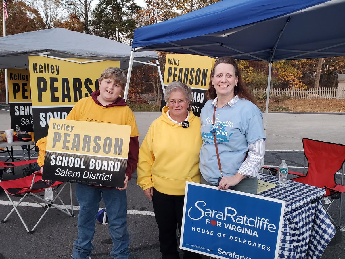 SaraforVA's tweet photo. Finished the evening in Culpeper with two awesome School Board candidates and our super volunteer Steve! https://t.co/in6wpWOLKF
