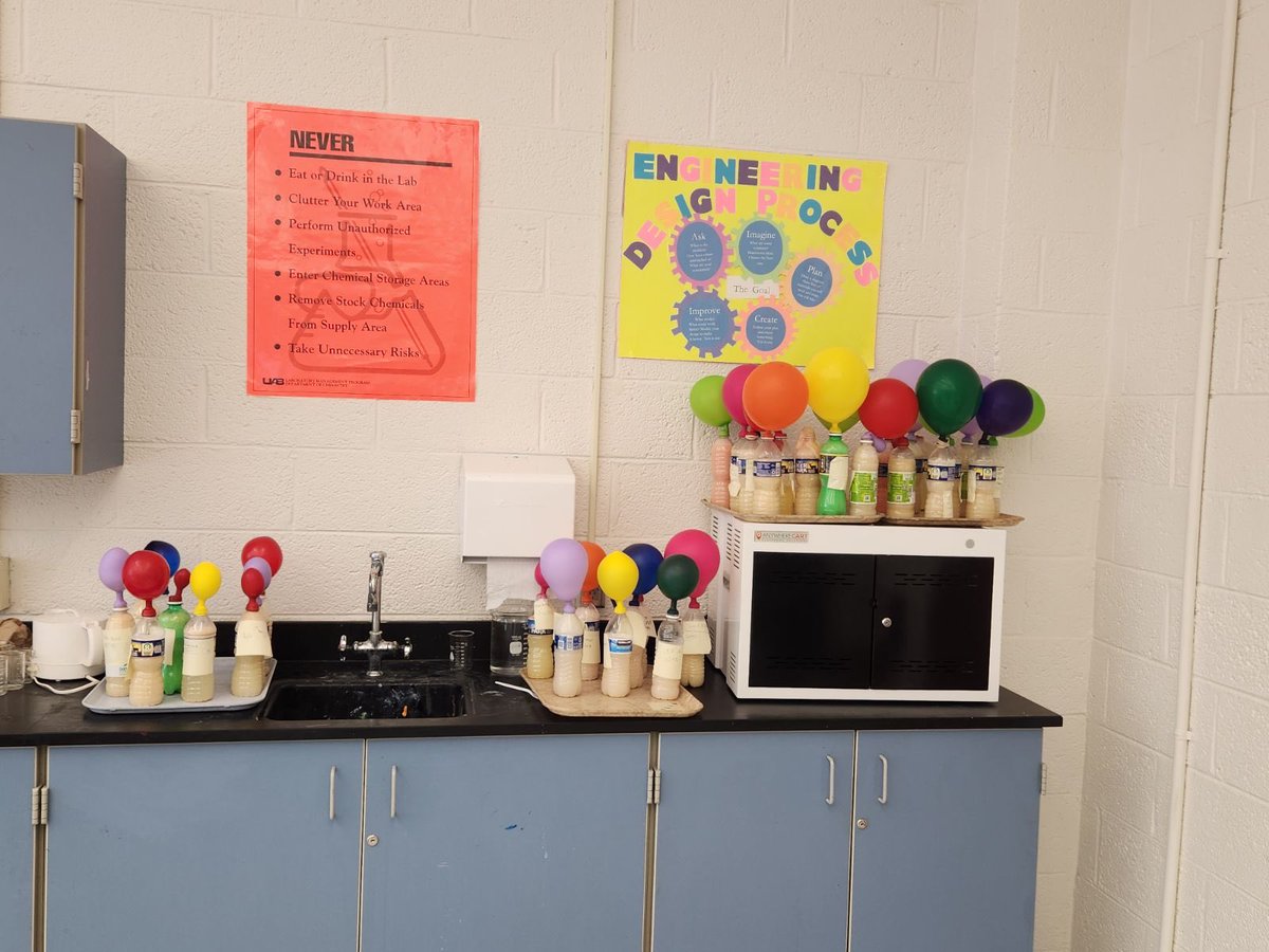 Ms. Lampkin’s students enjoyed the cellular respiration of yeast lab she did with them. Hands-on science… love it! ⁦<a href="/msms_bulldogs/">Mineral Springs_MS</a>⁩ #wedosciencewell ⁦<a href="/WSFCS_Science/">WS/FCS Science</a>⁩
