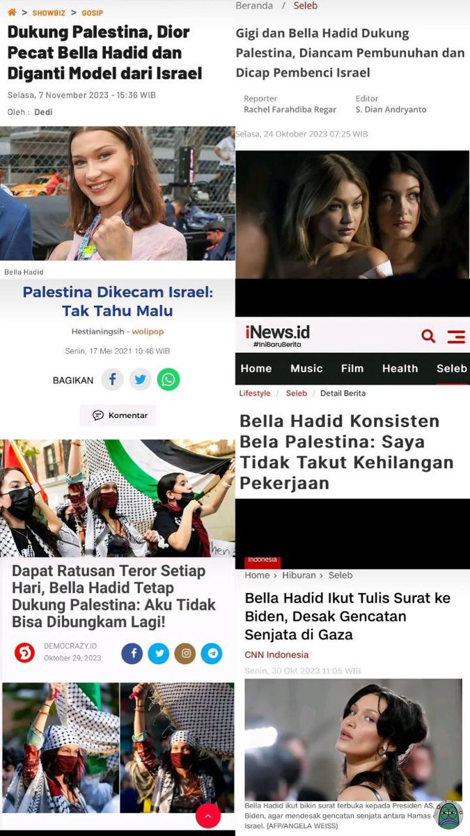 tanyarlfes's tweet image. 💚 bella hadid keren banget!