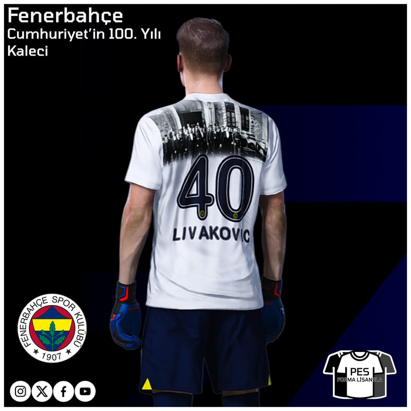 Fenerbahçe 23/24 Cumhuriyet'in 100. Yılı forması sitemize eklendi.

--> ay.live/fb100y

#efootball2024
#efootballpes2021
#efootballpes2020
#pes2021 #pes2020
#pes2019 #pes2018
#fenerbahçe
#fenerbahçeforma
#puma #fb #100yıl
#cumhuriyetbayramı
#pesturkey #pesturkish