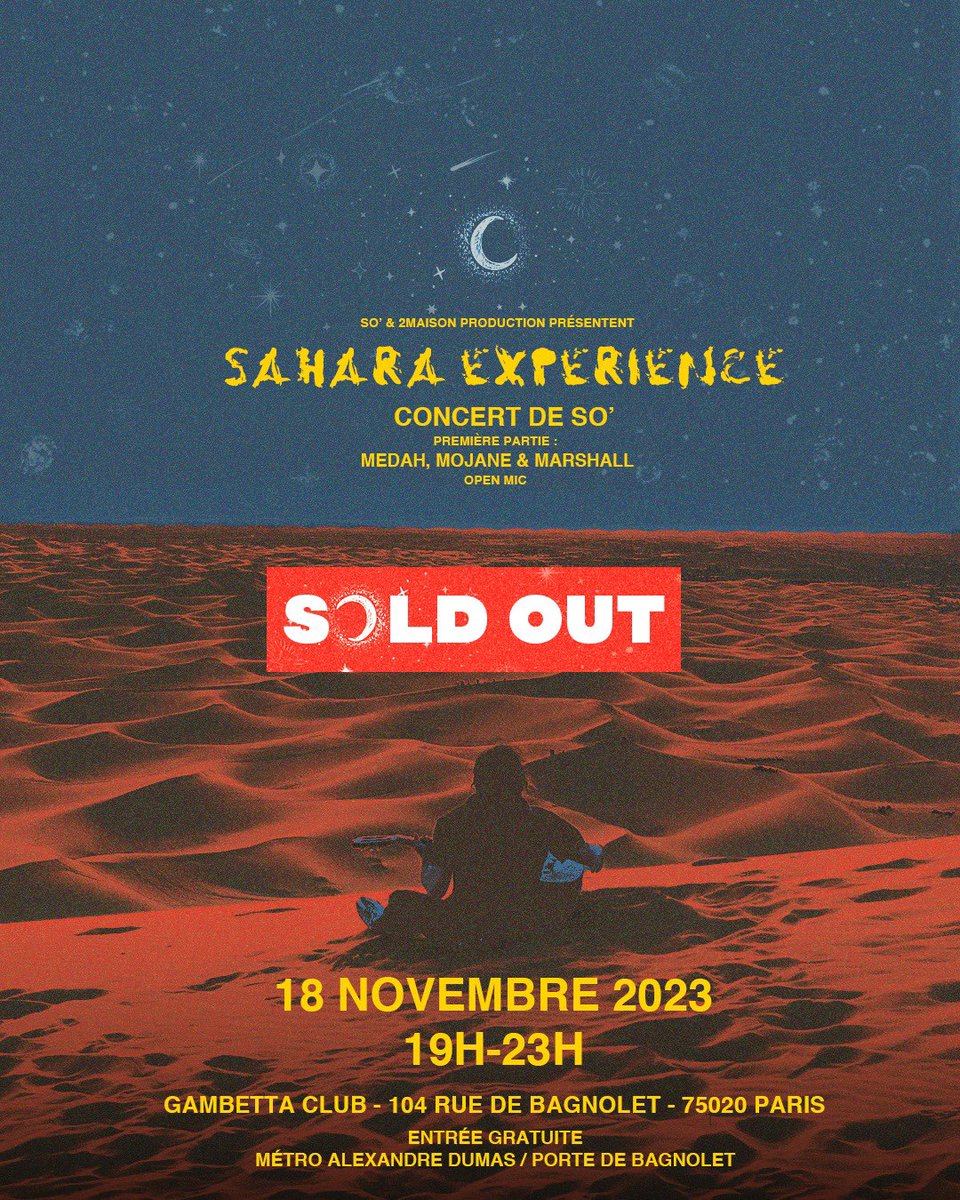 Merci à vous tous, on se donne rendez vous le 18 novembre au Gambetta Club ! 🕊️⏳