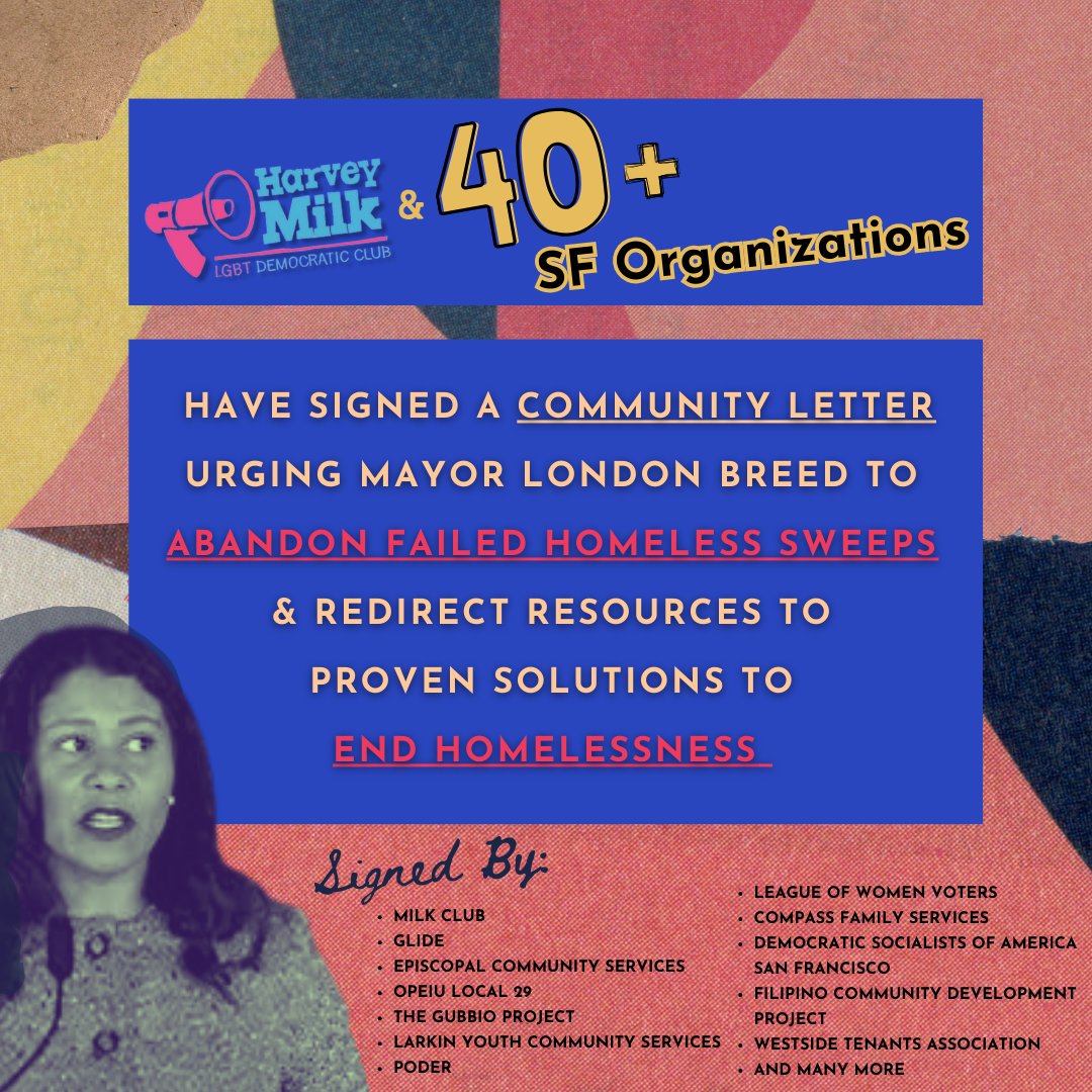 TheCoalitionSF's tweet photo. 🏠📢 Over 40 organizations are joining forces to make a difference! Together, we've signed a community letter urging the mayor to take action on the #HomelessnessCrisis in San Francisco. Let's work together for a brighter future. 💙 #EndHomelessnessSF #CommunityUnity #StopSweeps https://t.co/PWL2YEXuIB