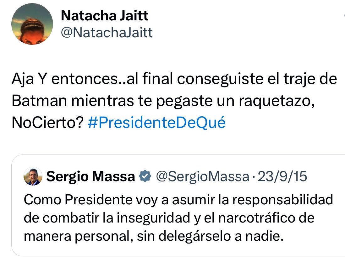 MicaDeJota's tweet photo. Natacha nos avisó
#SergioTomasDeLaBuena https://t.co/hu7wkQf8v5