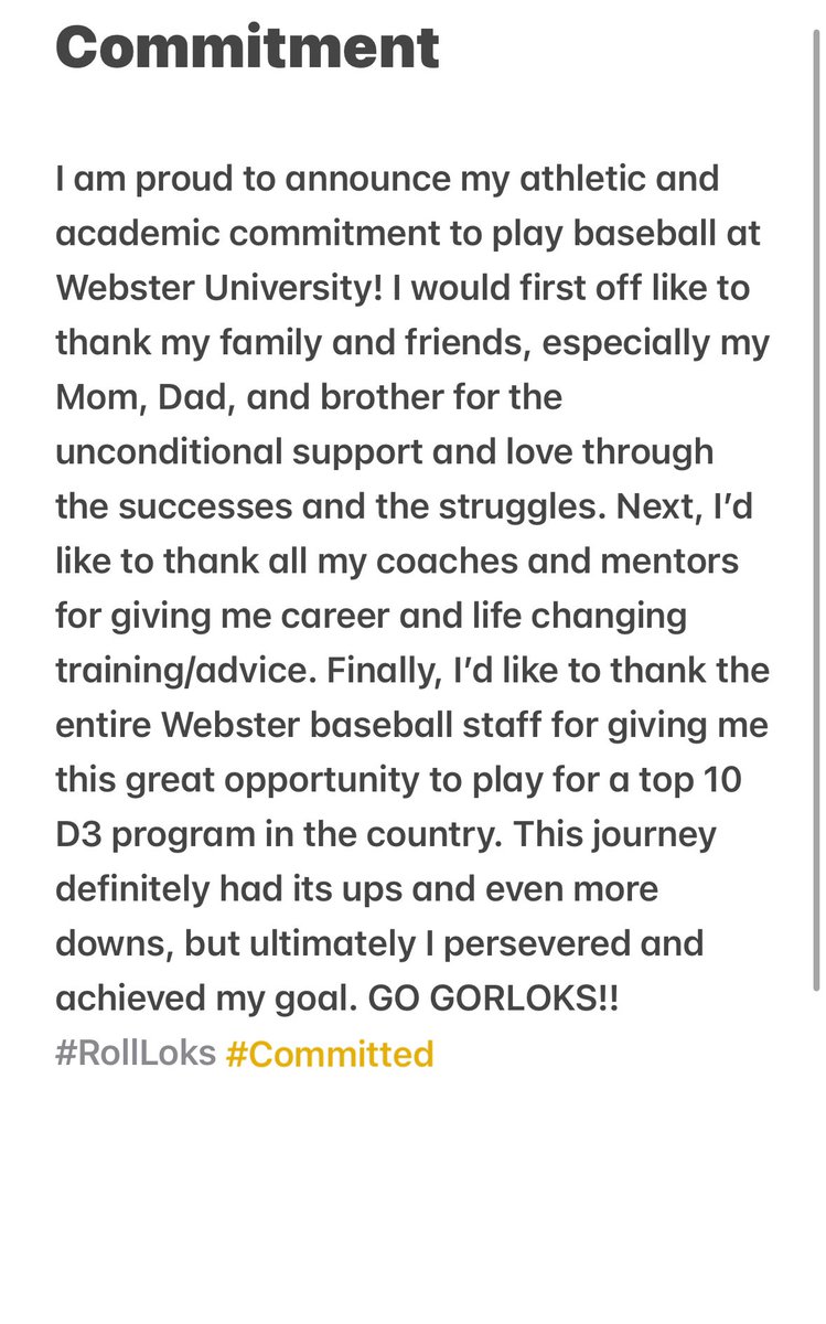 COMMITTED!!! Let’s Roll <a href="/WebsterBaseball/">Webster Baseball</a> 

<a href="/Sparks_North/">Cangelosi Sparks North</a> @nt_baseball @OBC_D1 <a href="/Adrian3Santiago/">Coach Sánti</a> <a href="/BillKurich/">Bill Kurich</a> @PBRIllinois <a href="/bsf_pitching/">Ryan McWilliams</a>