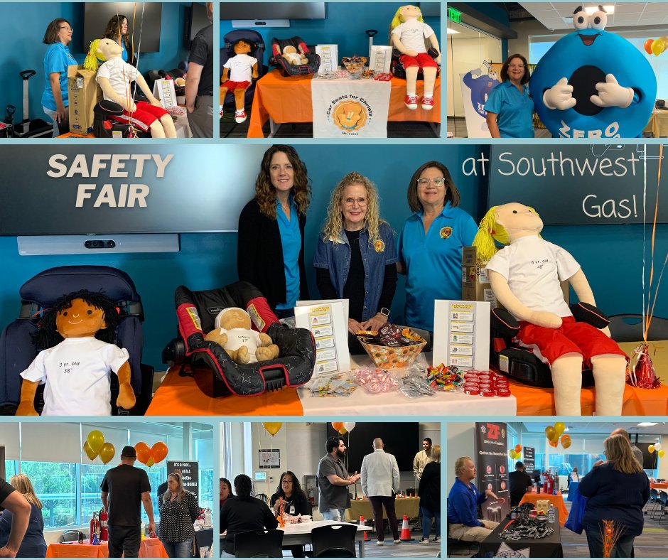 We enjoyed being part of the Safety Fair today at <a href="/SWGas/">Southwest Gas Corp</a>. Thank you for having us! #safetyfirst #carseatsprotectheartbeats #arrivealive